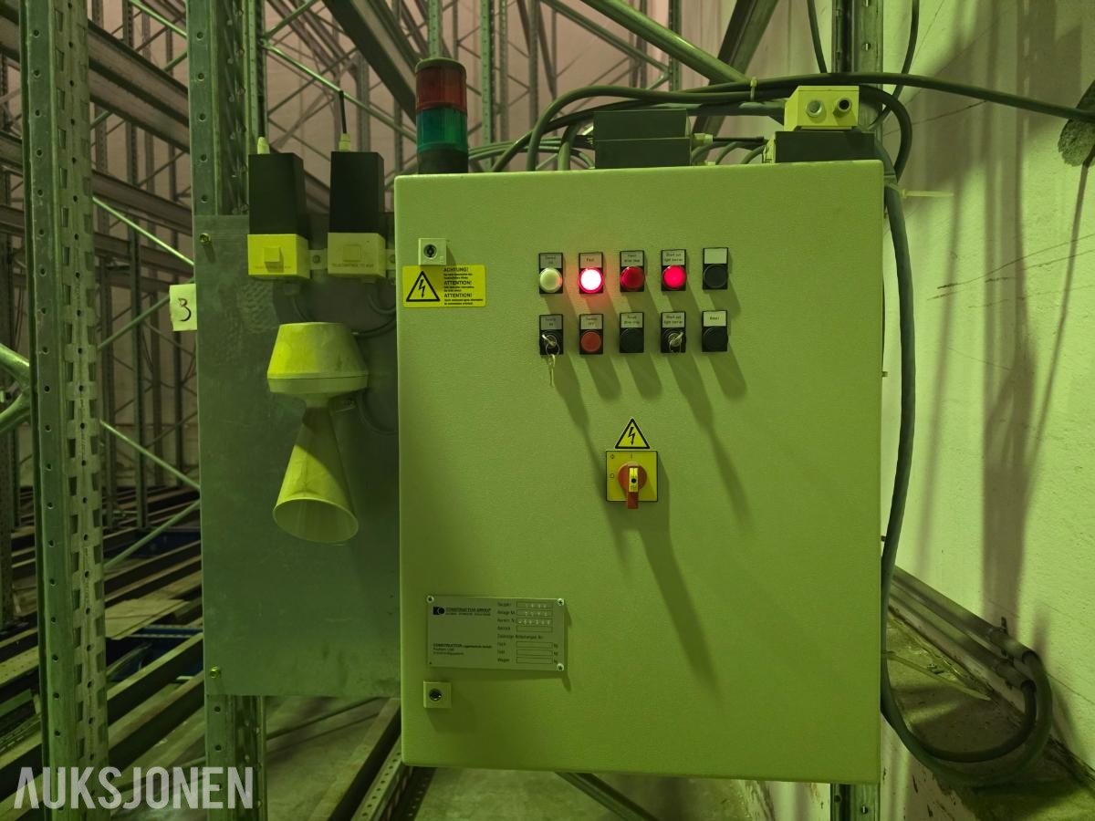 Constructor mobile pallereoler – ca. 1500 pallplasser / 18 doble flyttbare reoler