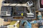 Verktøyparti med Makita, kjernebor og batteriverktøy