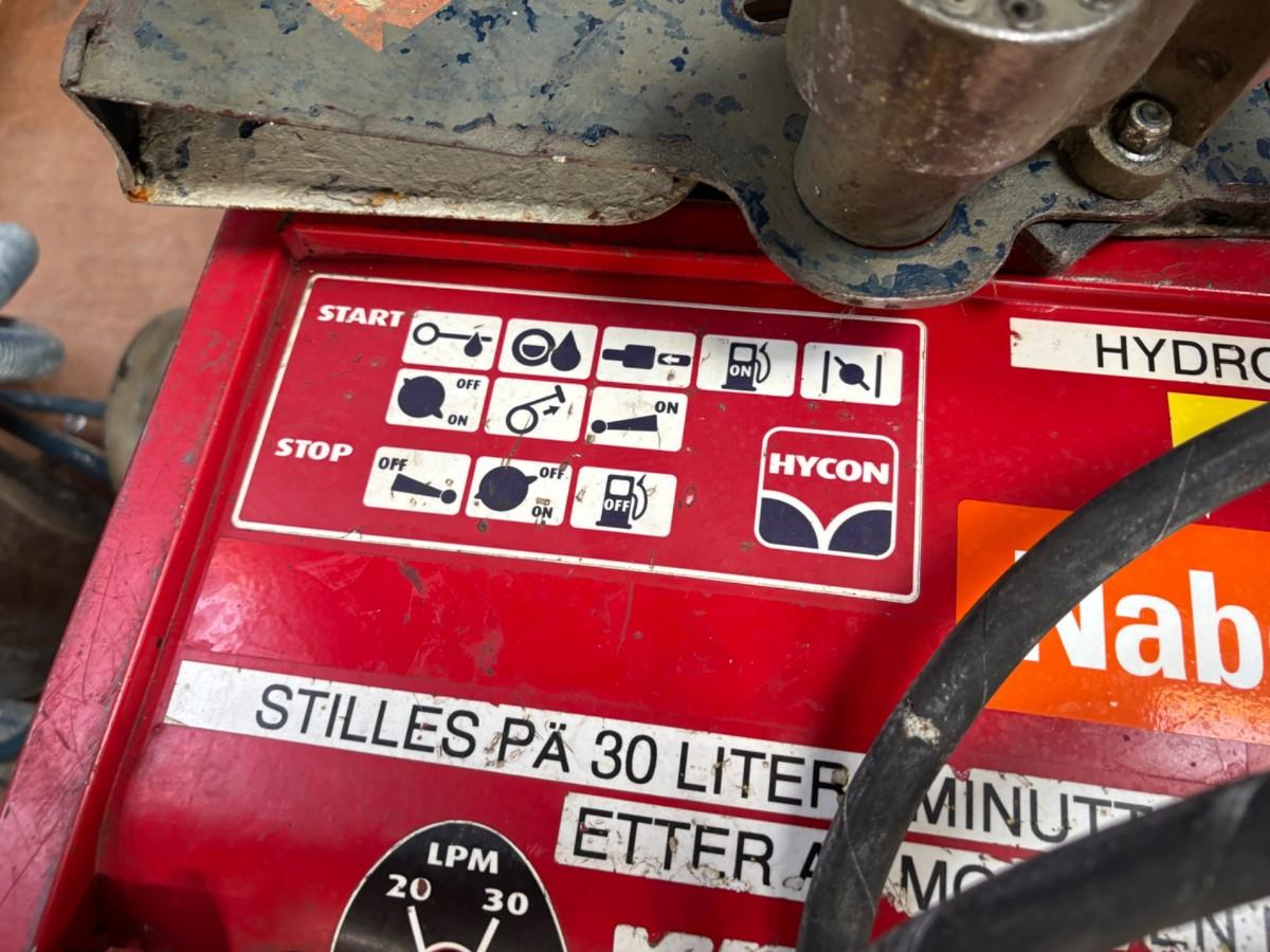 Hycon HPP18V hydraulikkaggregat med hydraulisk sag og HH23 meiselhammer
