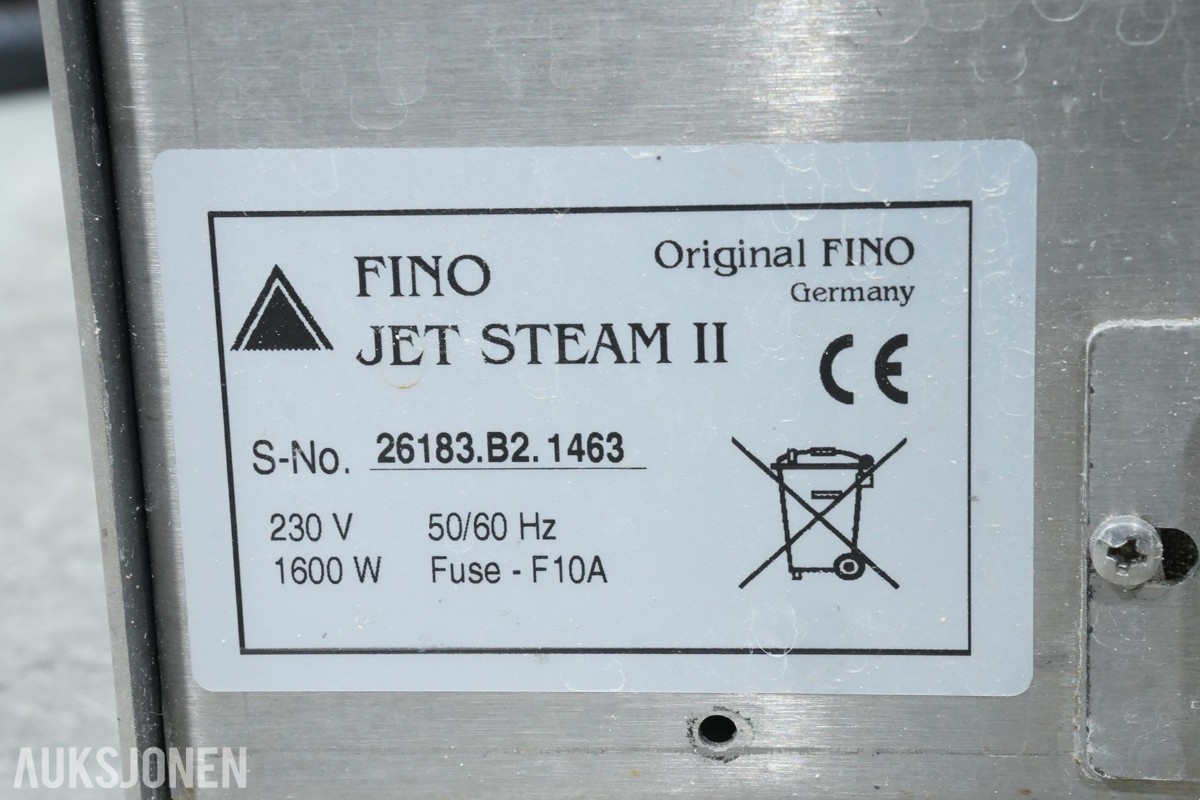 FINO Jet Steam II – dampvasker for dentalteknisk bruk