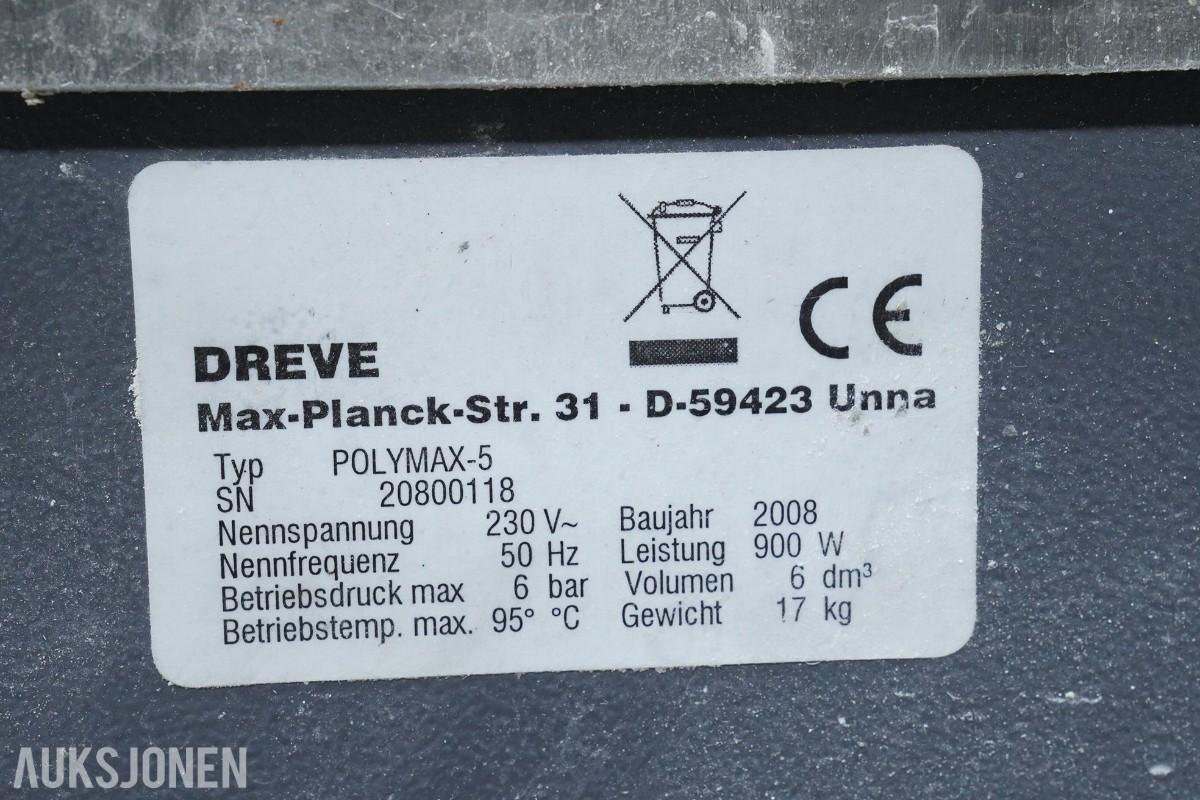 Dreve Polymax-5 trykkpolymeriseringsenhet