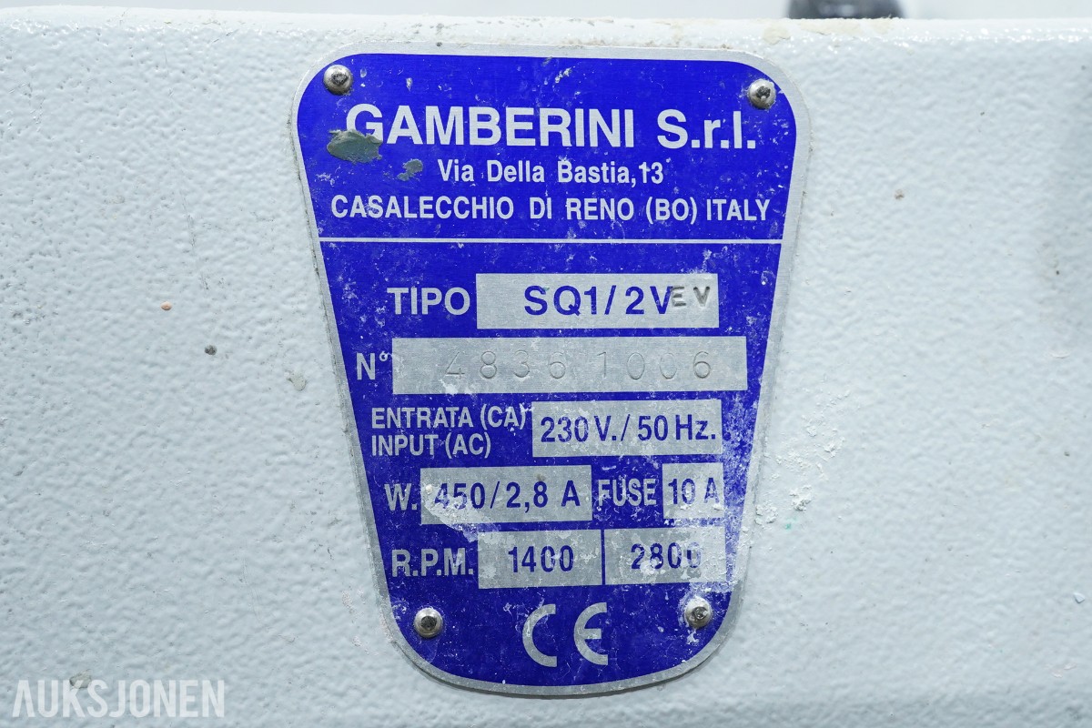 Gamberini SQ1/2V våtsliper / modelltrimmer