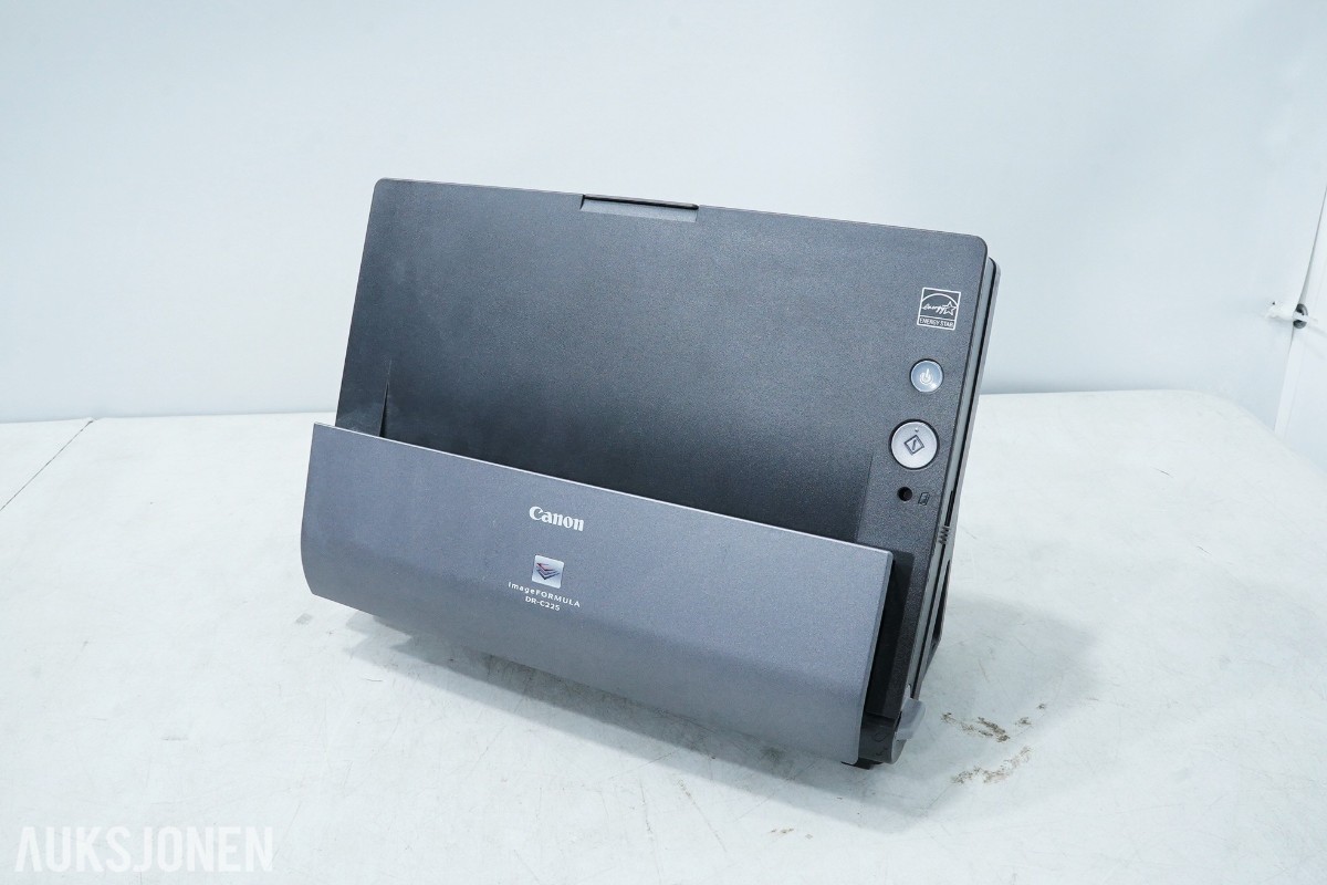 Canon dokumentskanner med Logitech webkamera, blekk og fotopapir