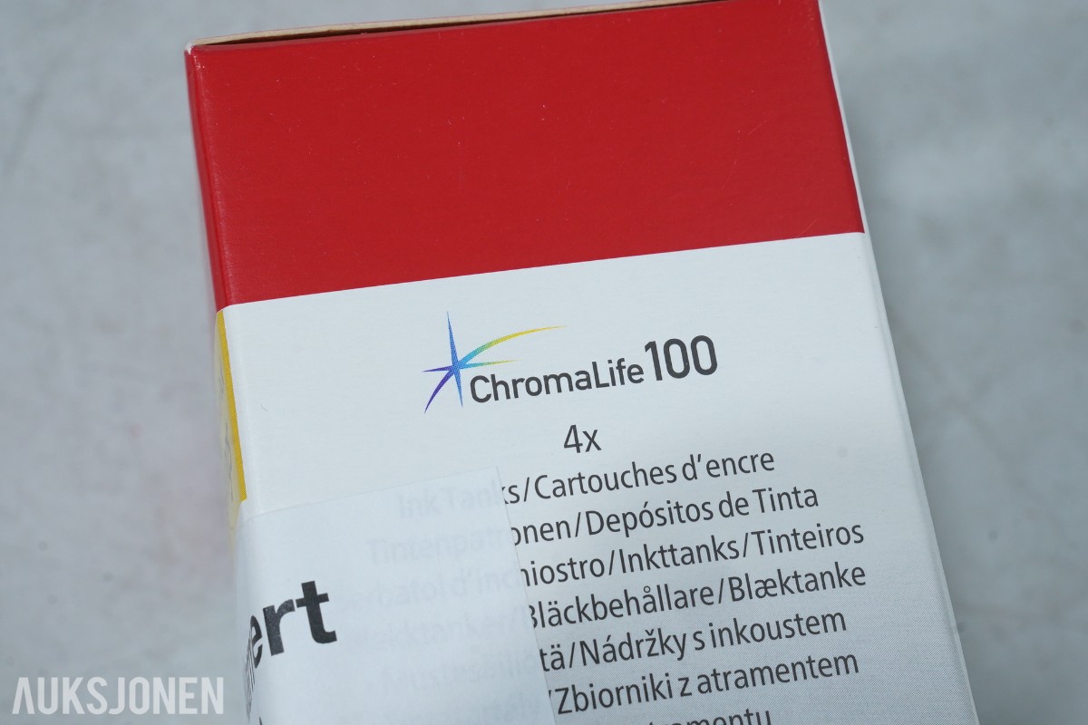 Canon dokumentskanner med Logitech webkamera, blekk og fotopapir