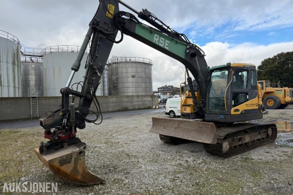 2014 Volvo ECR145DL BELTEGRAVER INDEXATOR R4 ROTOTILT PUSSESKUFF