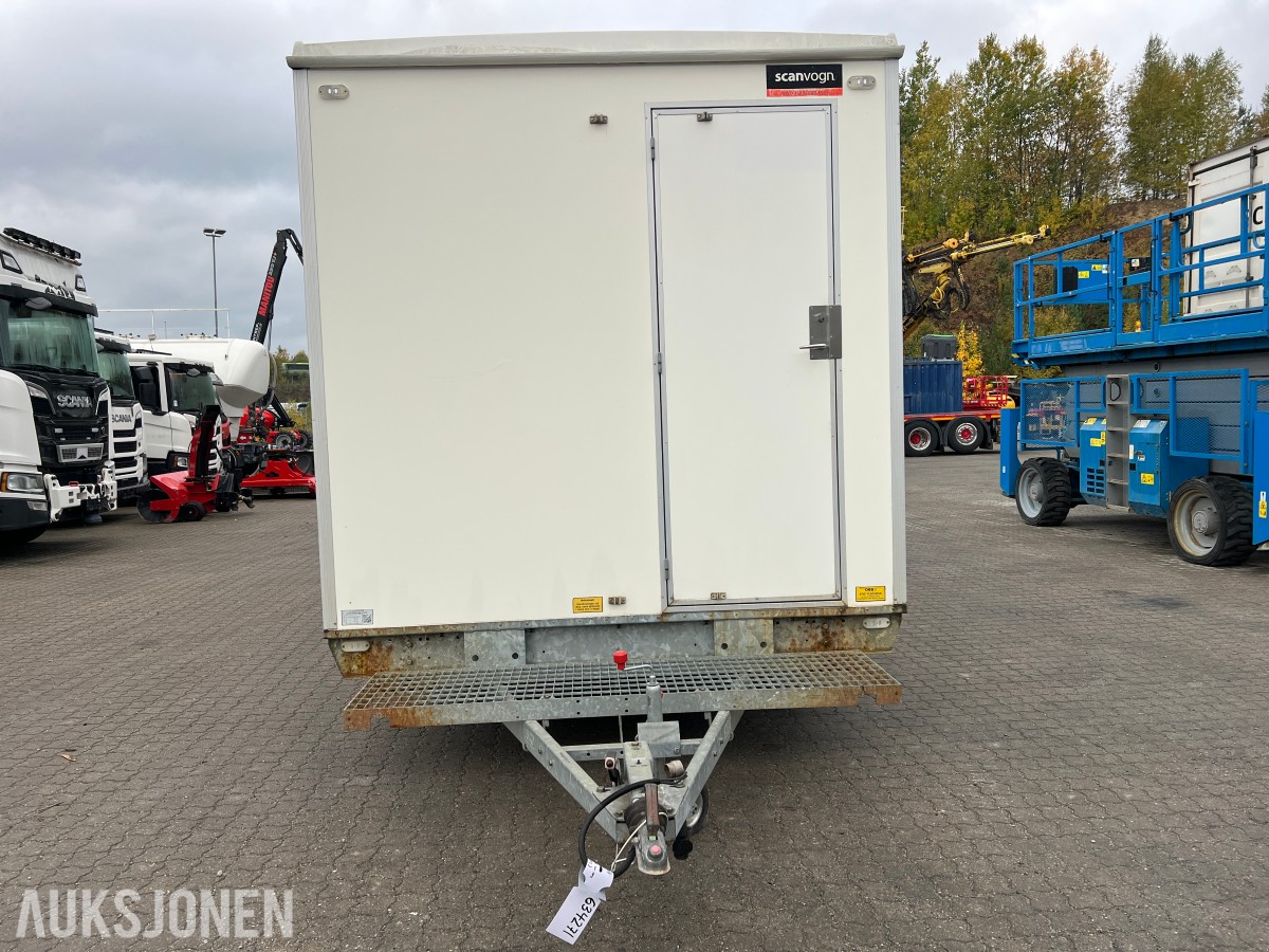 Arbeidsbrakke Scanvogn med WC
