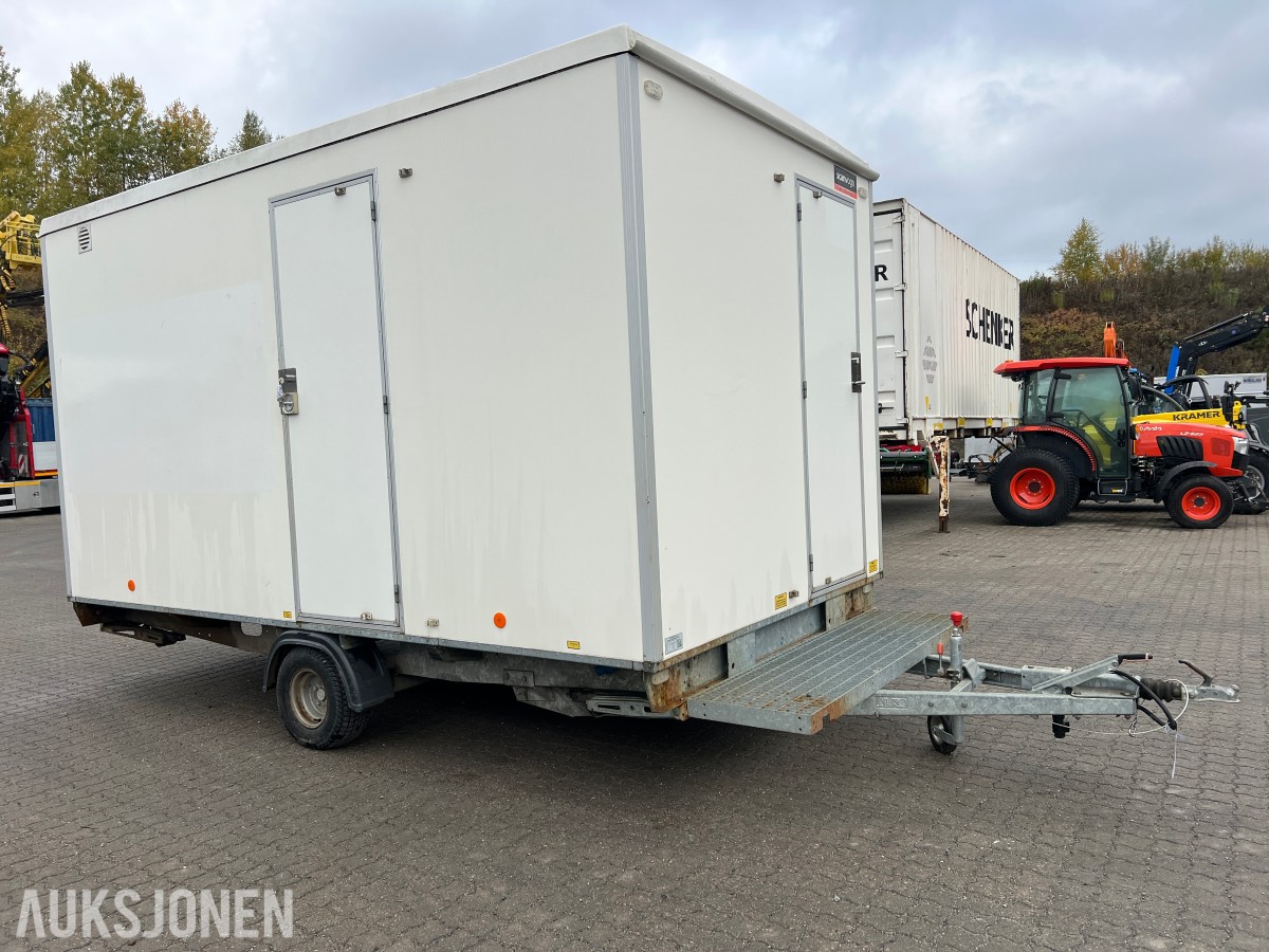 Arbeidsbrakke Scanvogn med WC