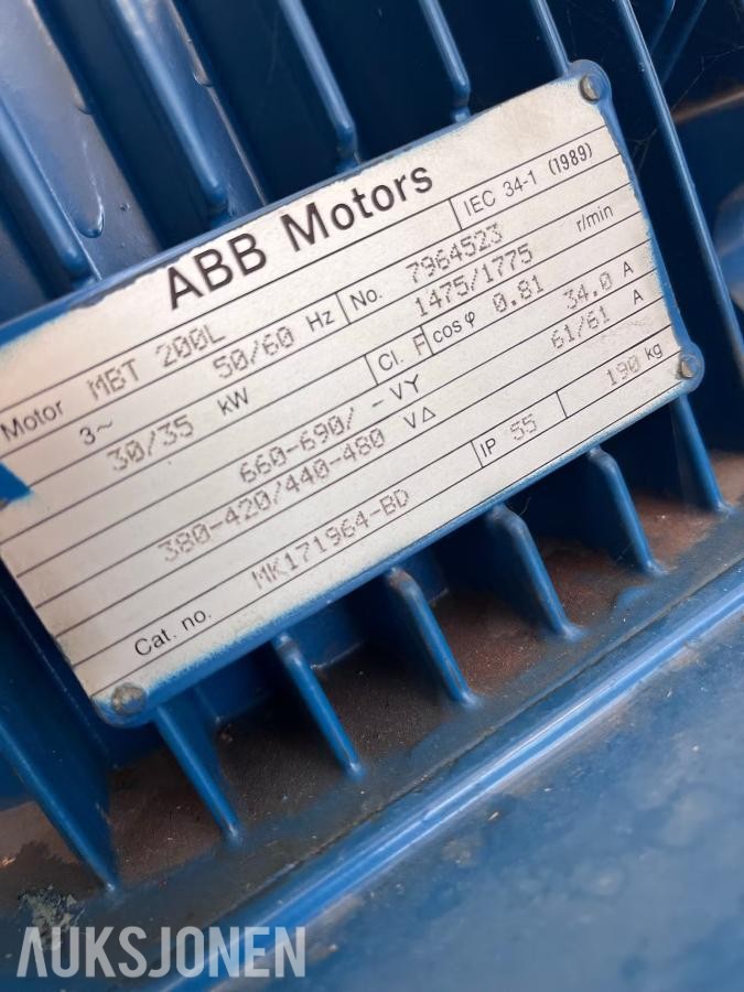 1989 ABB / ABS vannpumpe 4000L/min -  ABB MTB 200L og ABS pumphus