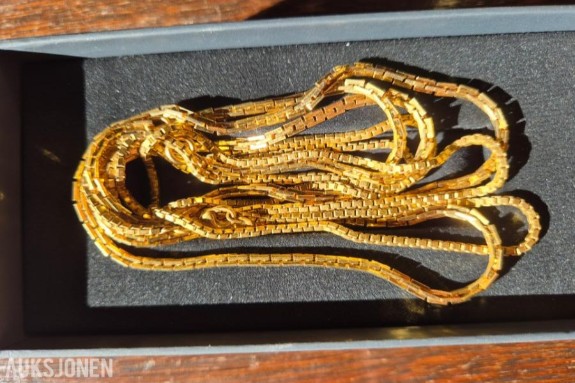 Gullkjede Double, 2 stk, 38,87gram