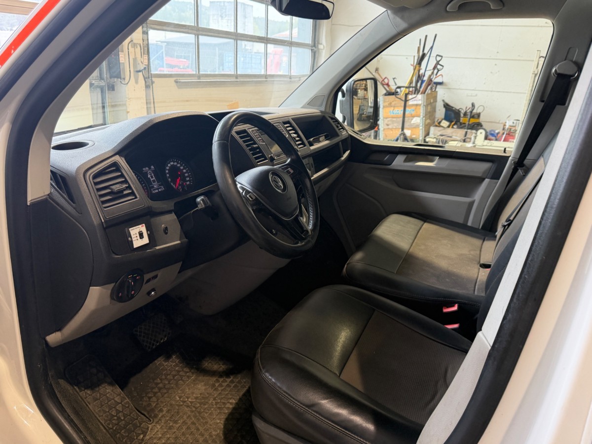 2018 VOLKSWAGEN TRANSPORTER 4MOTION 150 HK AUTOMAT DOBBELKABIN WEBASTO EU OK 28!