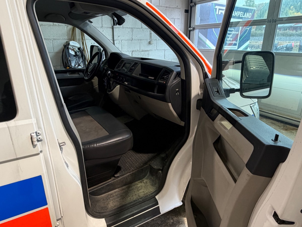 2018 VOLKSWAGEN TRANSPORTER 4MOTION 150 HK AUTOMAT DOBBELKABIN WEBASTO EU OK 28!