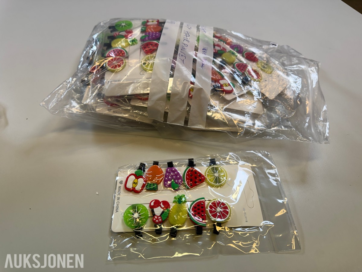 Ca 200 stk hårtilbehør i ulike utførelser