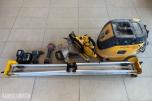 DeWalt kapp-/gjærsag med sagbord, støvsuger og batteriverktøy