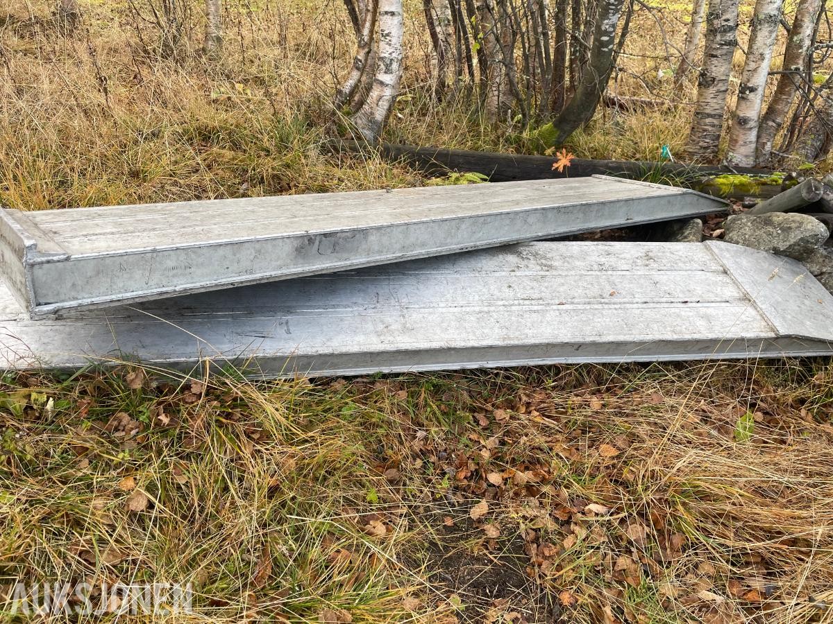 Solide kjørebruer i aluminium, 282x45cm, 20 tonn