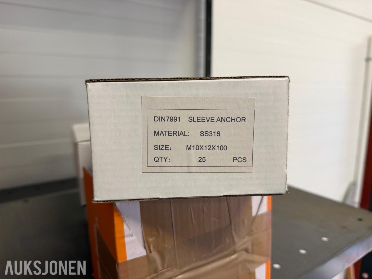 Spesial betongsekspensjonsbolter - 1075 stk, 12x100mm