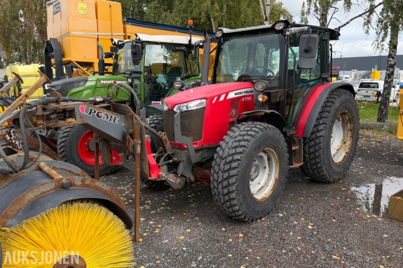 2019 MASSEY FERGUSON 4709 TRAKTOR M/FRONTKOST - 4WD POWER SHUTTLE COMFORT CONTROL