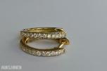 0.26CT HOOPS DIAMANTØREDOBBER I 18K GULL. NATURLIGE DIAMANTER! TAKSTBREV!