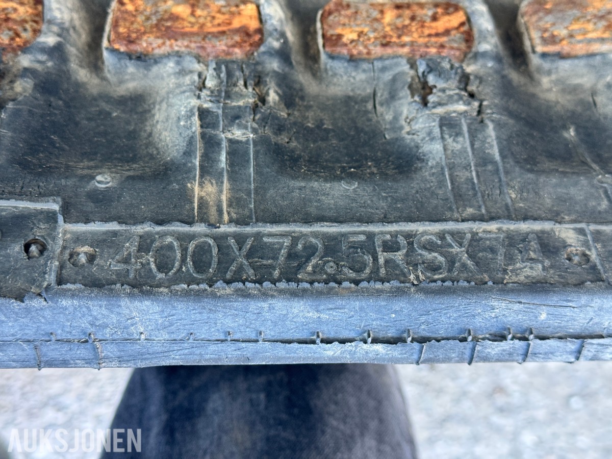 1 Sett Gummibelter til gravemaskin - 400x72,5 RS X 74