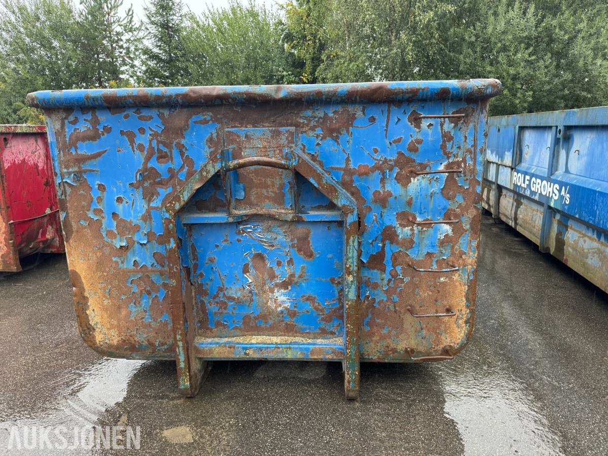 6 meter krokcontainer med bakdører