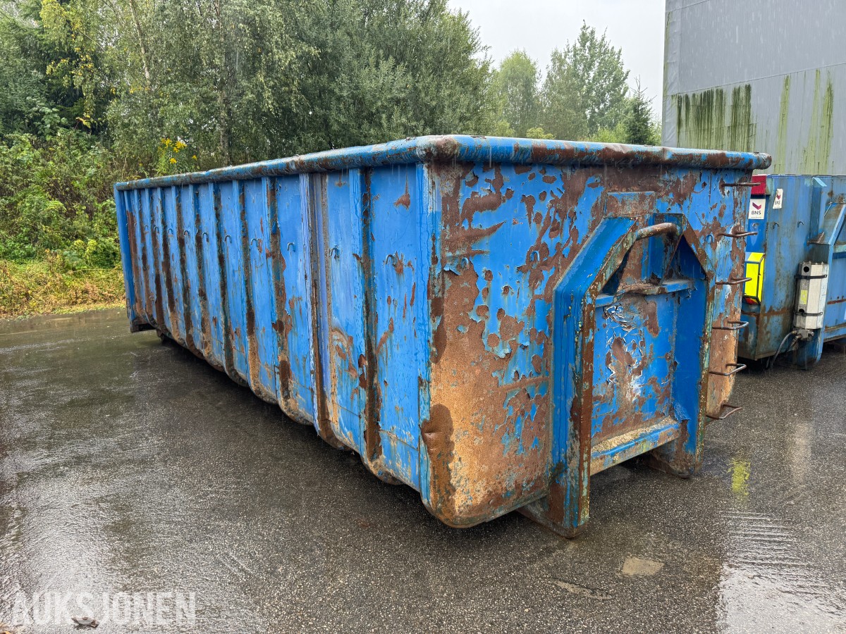 6 meter krokcontainer med bakdører