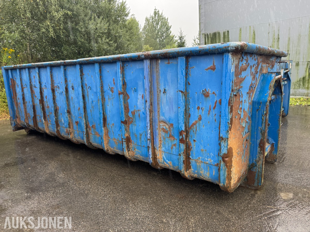 6 meter krokcontainer med bakdører