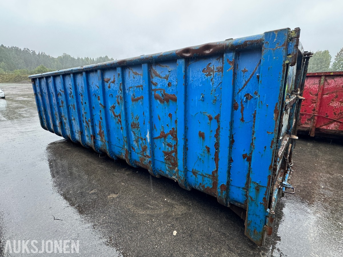 6 meter krokcontainer med bakdører