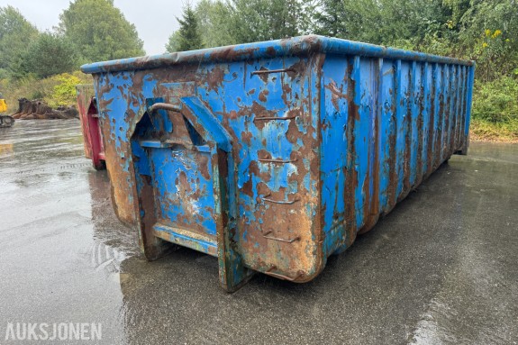 6 meter krokcontainer med bakdører