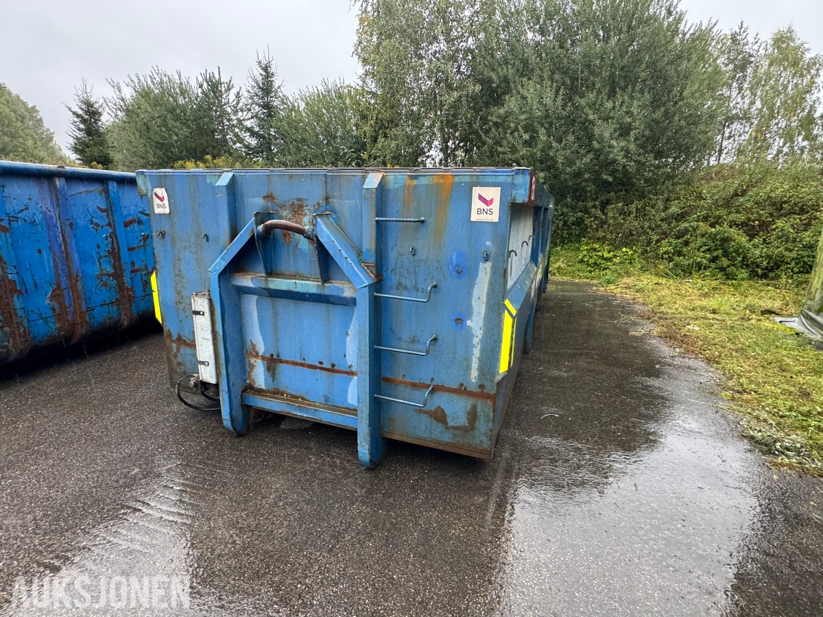 6 meter slamcontainer Krok – 22 m³ – BNS Miljø