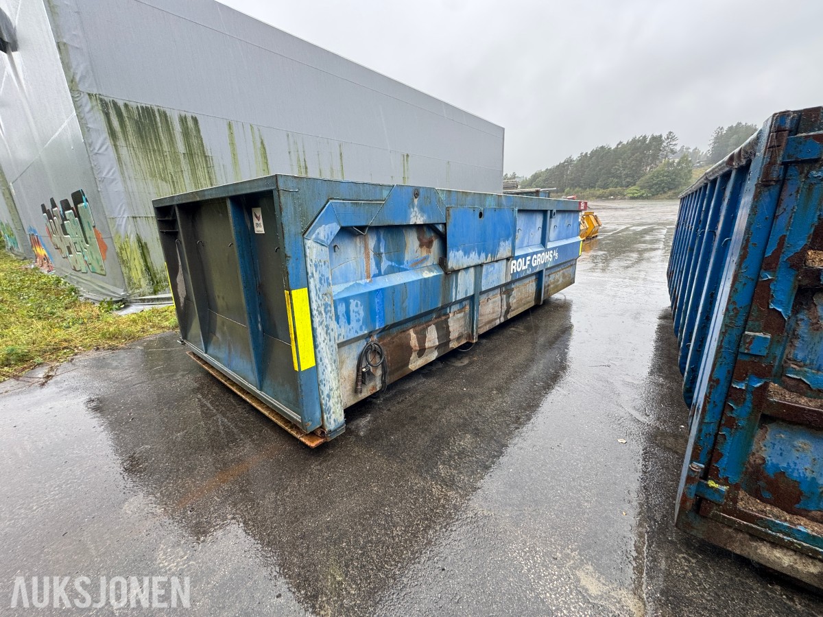 6 meter slamcontainer Krok – 22 m³ – BNS Miljø