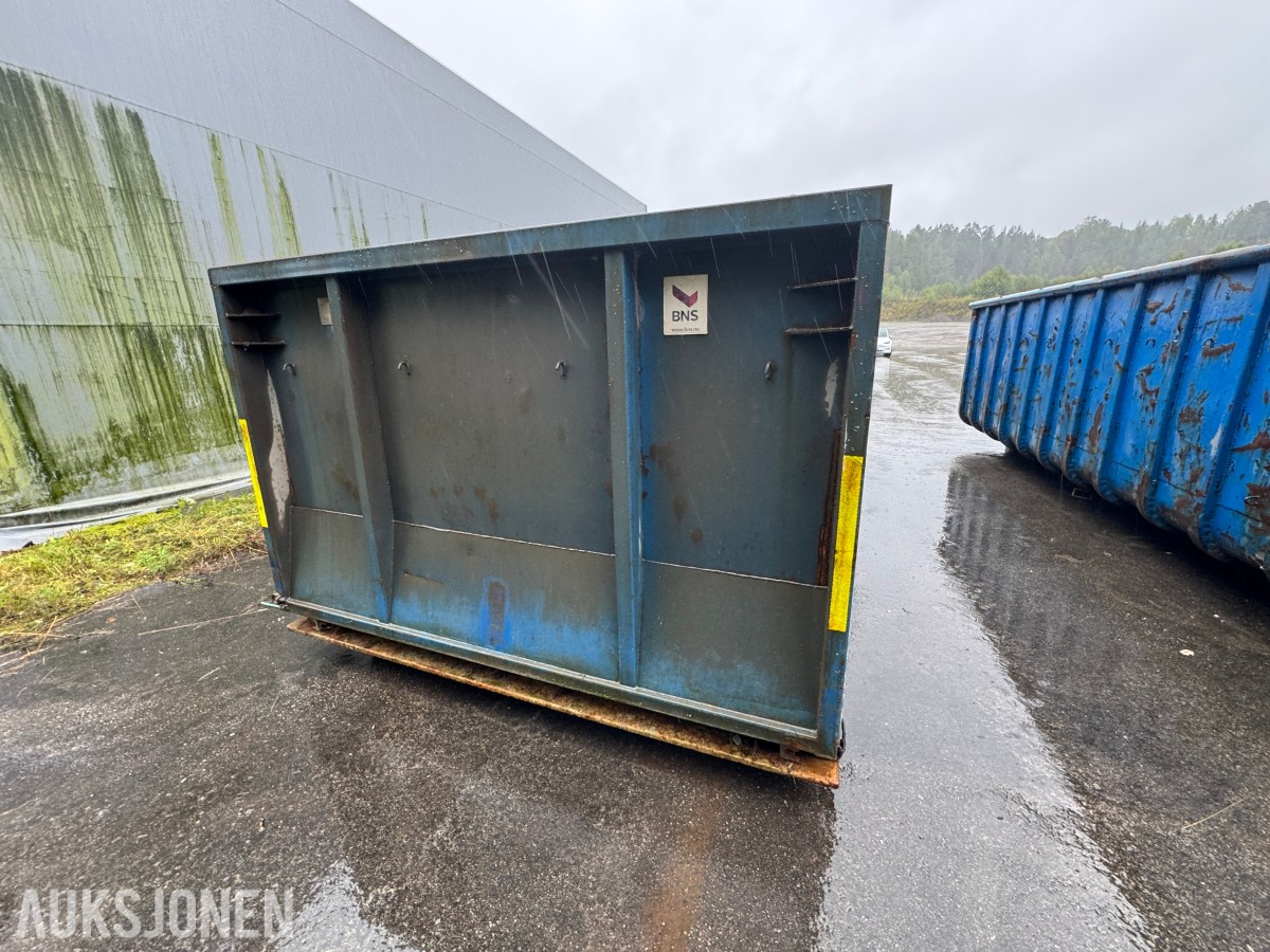 6 meter slamcontainer Krok – 22 m³ – BNS Miljø
