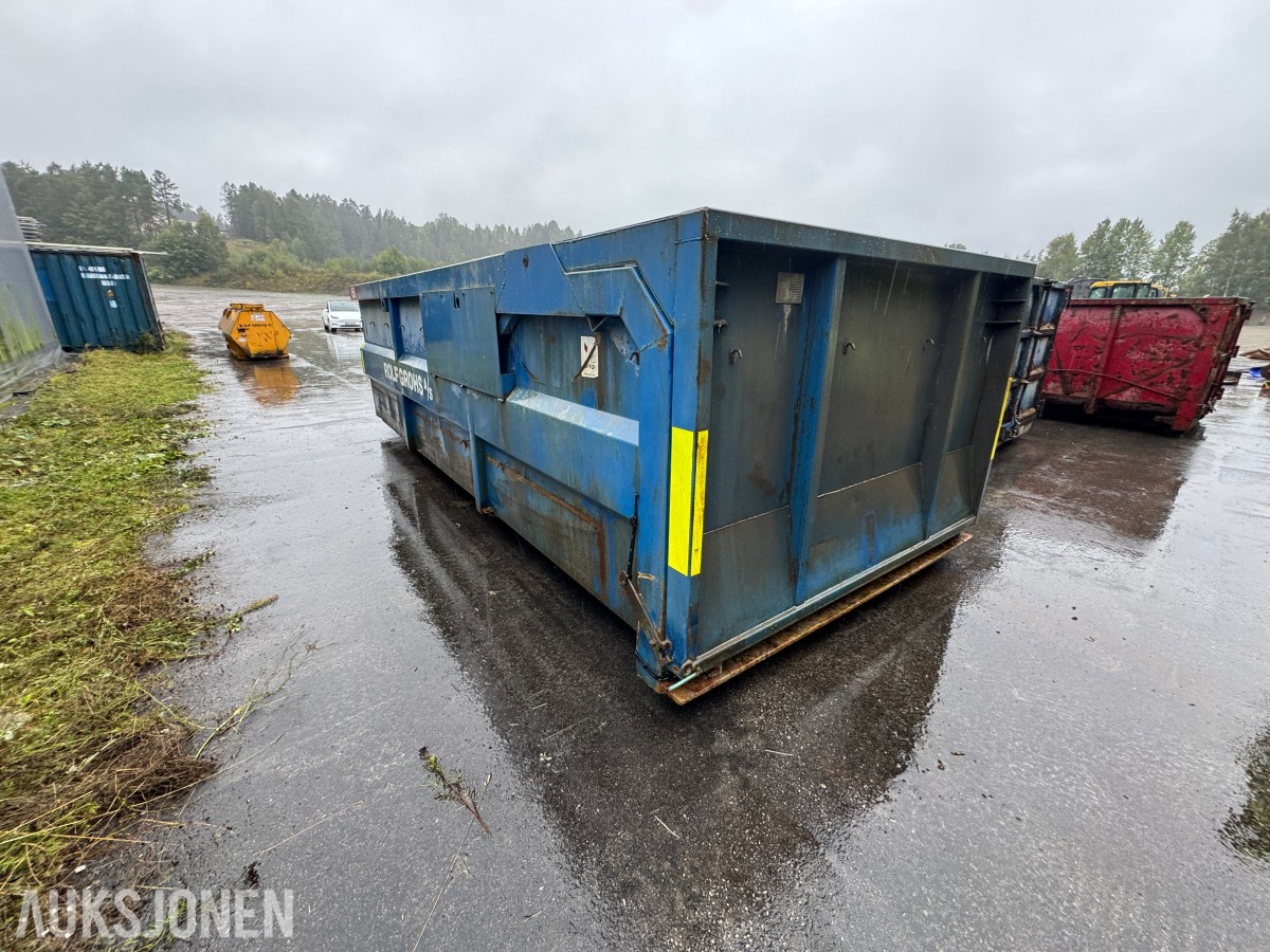 6 meter slamcontainer Krok – 22 m³ – BNS Miljø