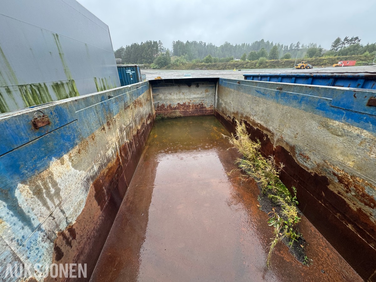 6 meter slamcontainer Krok – 22 m³ – BNS Miljø