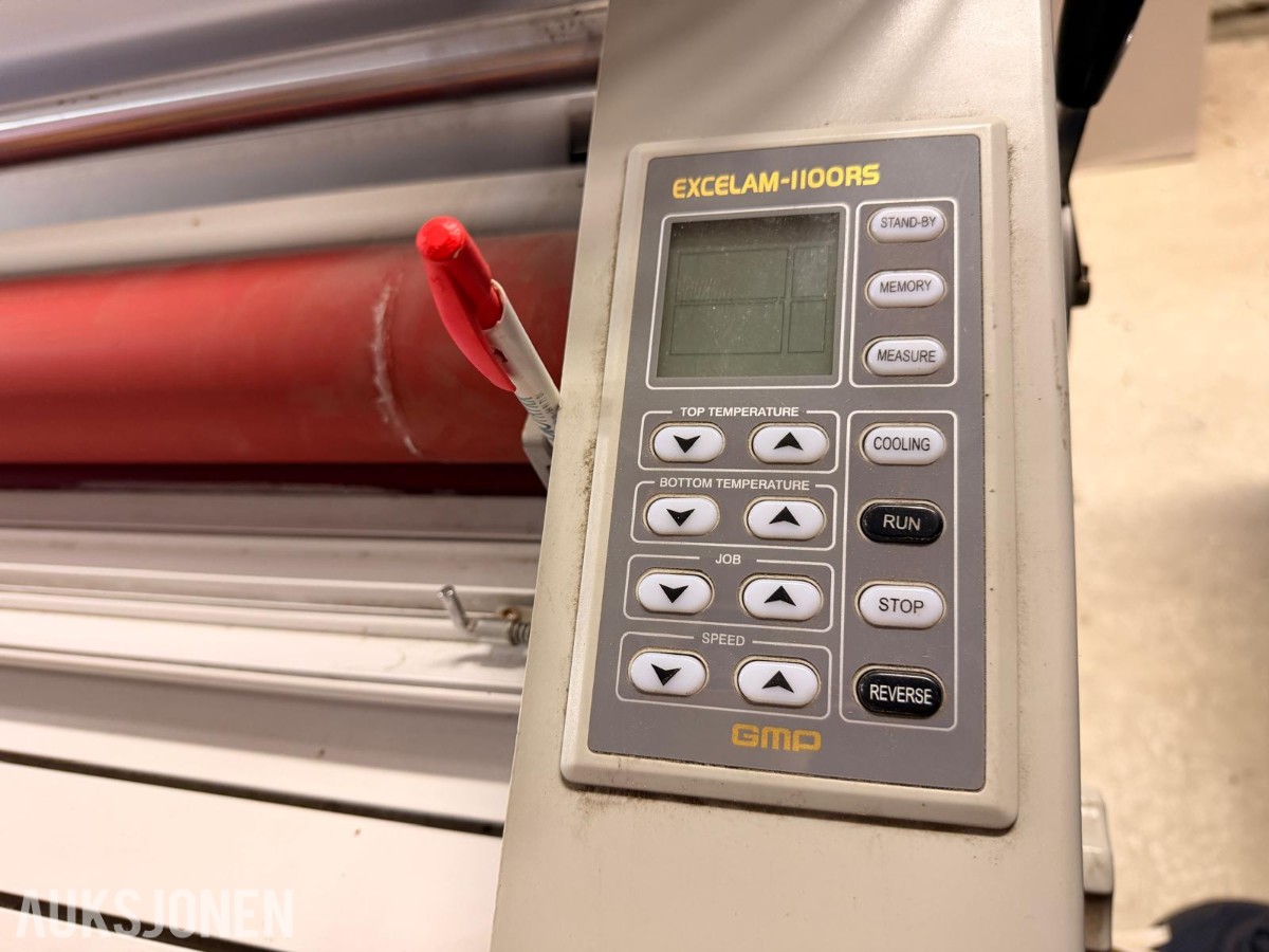 GMP Excelam 1100RS rullelaminator – 1100 mm arbeidsbredde