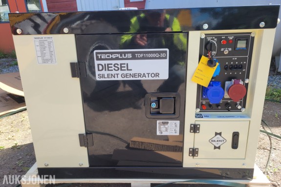 Techplus Dieselaggregat 8,5KW 3-fas 400V / 1-fas 230V