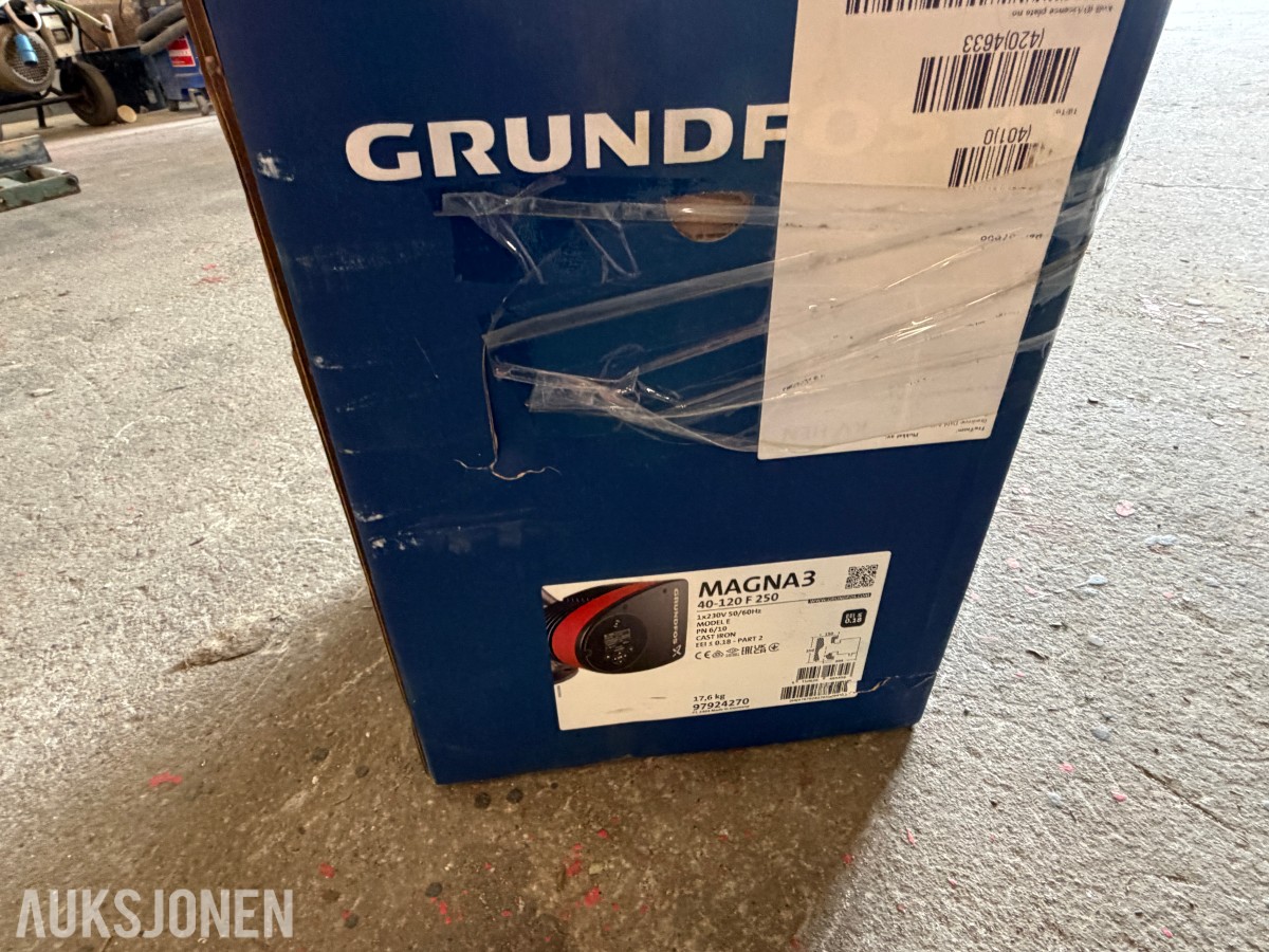 Grundfos MAGNA3 40-120 F 250 sirkulasjonspumpe - 230V - Originalkasse