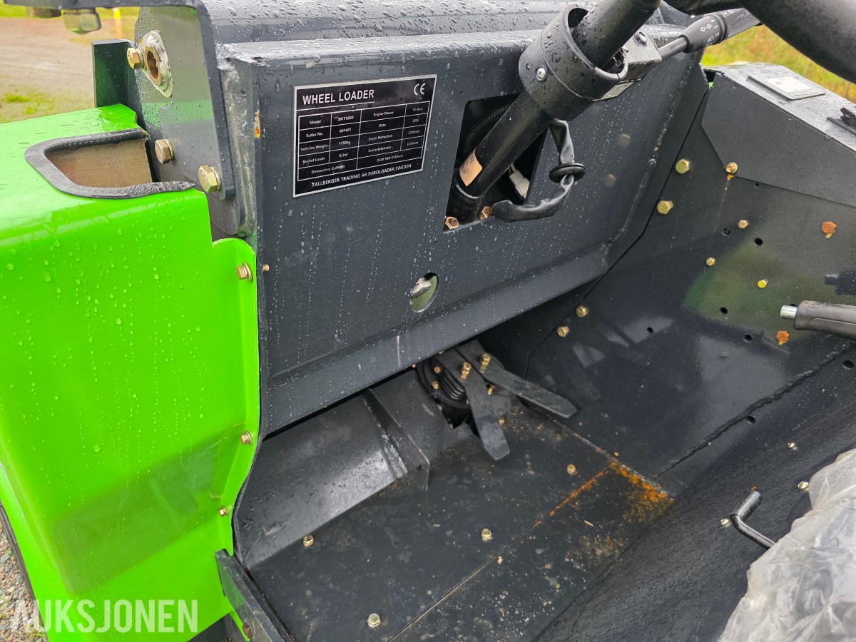 2026 Euroloader SKT 1000 kompaktlaster 4WD 3.6 timer -skuffe-gaffel