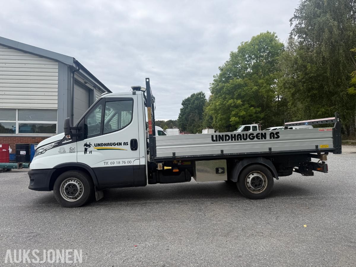 2020 Iveco Daily planbil m/tipp – automat – ryggekamera – 3-seter