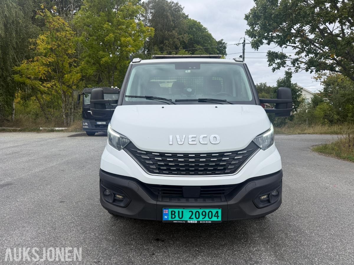 2020 Iveco Daily planbil m/tipp – automat – ryggekamera – 3-seter