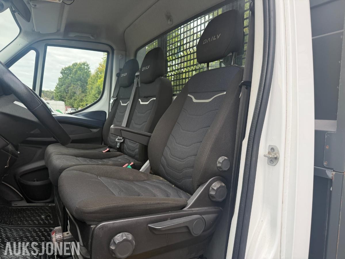 2020 Iveco Daily planbil m/tipp – automat – ryggekamera – 3-seter