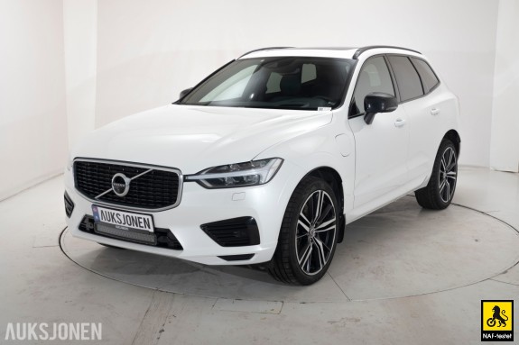 2020 Volvo XC 60 T8 390 HK AWD R-DESIGN LUFT PANO SKINN HENGERFESTE H/K HUD 360 KAMERA