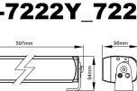 1 STK NY MAXTEL 60CM LEDBAR 9600LM. 7222Y