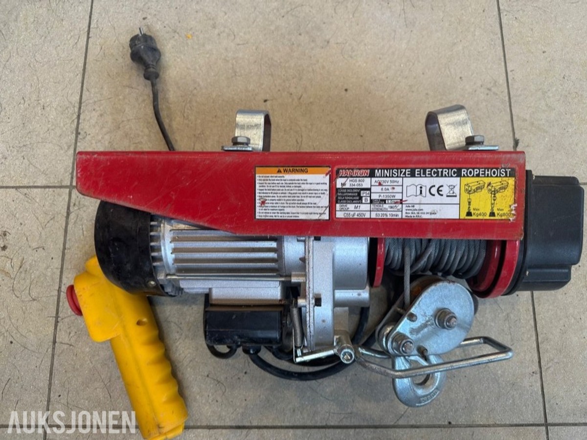 Hamron HGS 800 elektrisk vaierløfter 400/800 kg