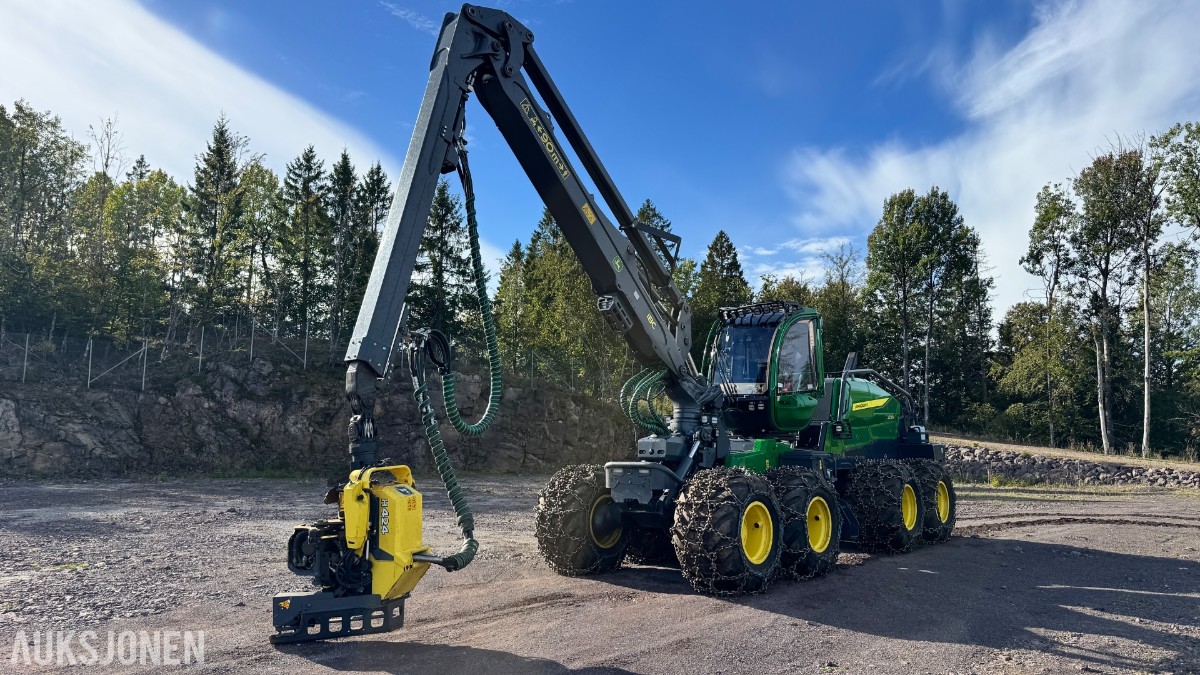 2025 John Deere 1270H hogstmaskin – H424 aggregat – 993 timer