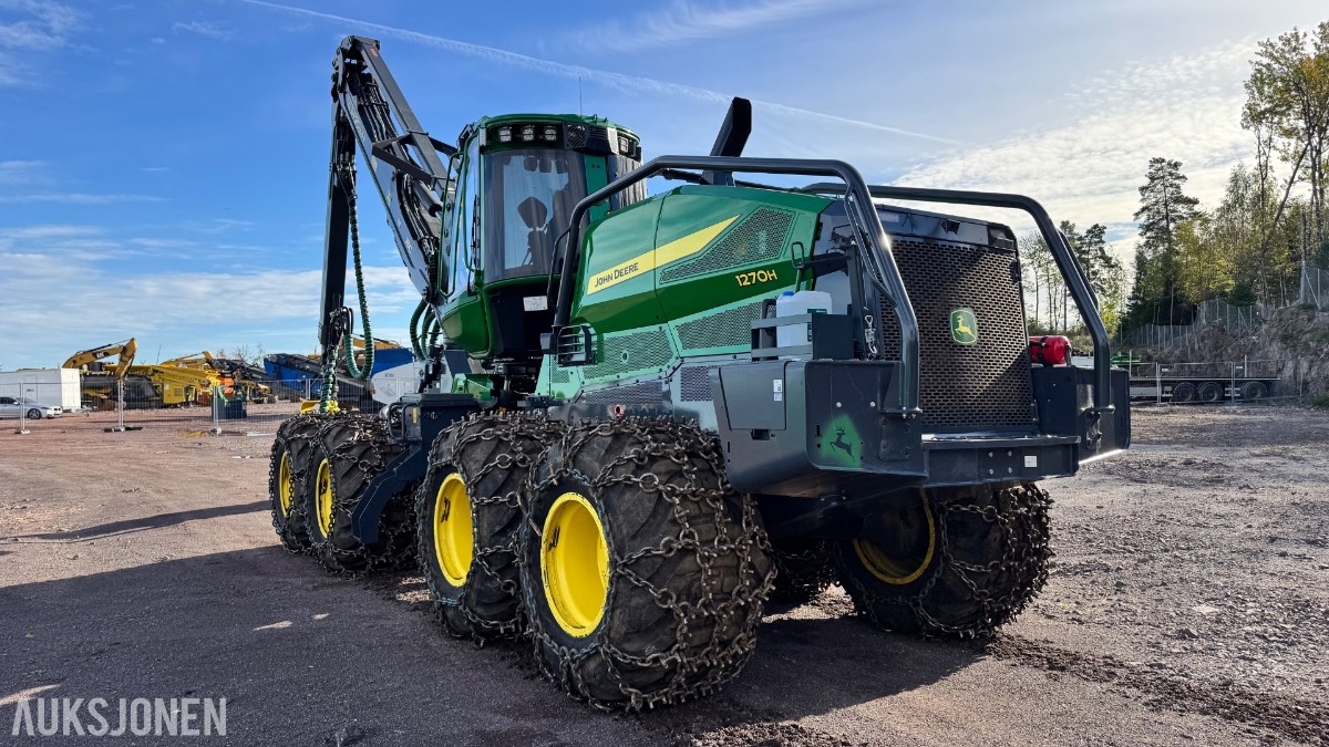 2025 John Deere 1270H hogstmaskin – H424 aggregat – 993 timer
