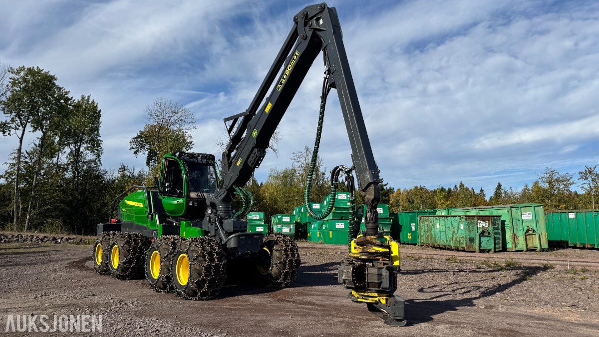 2025 John Deere 1270H hogstmaskin – H424 aggregat – 993 timer