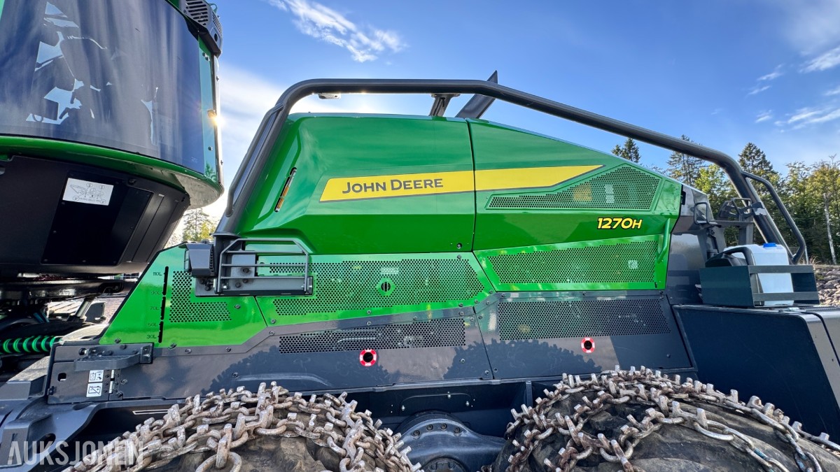 2025 John Deere 1270H hogstmaskin – H424 aggregat – 993 timer
