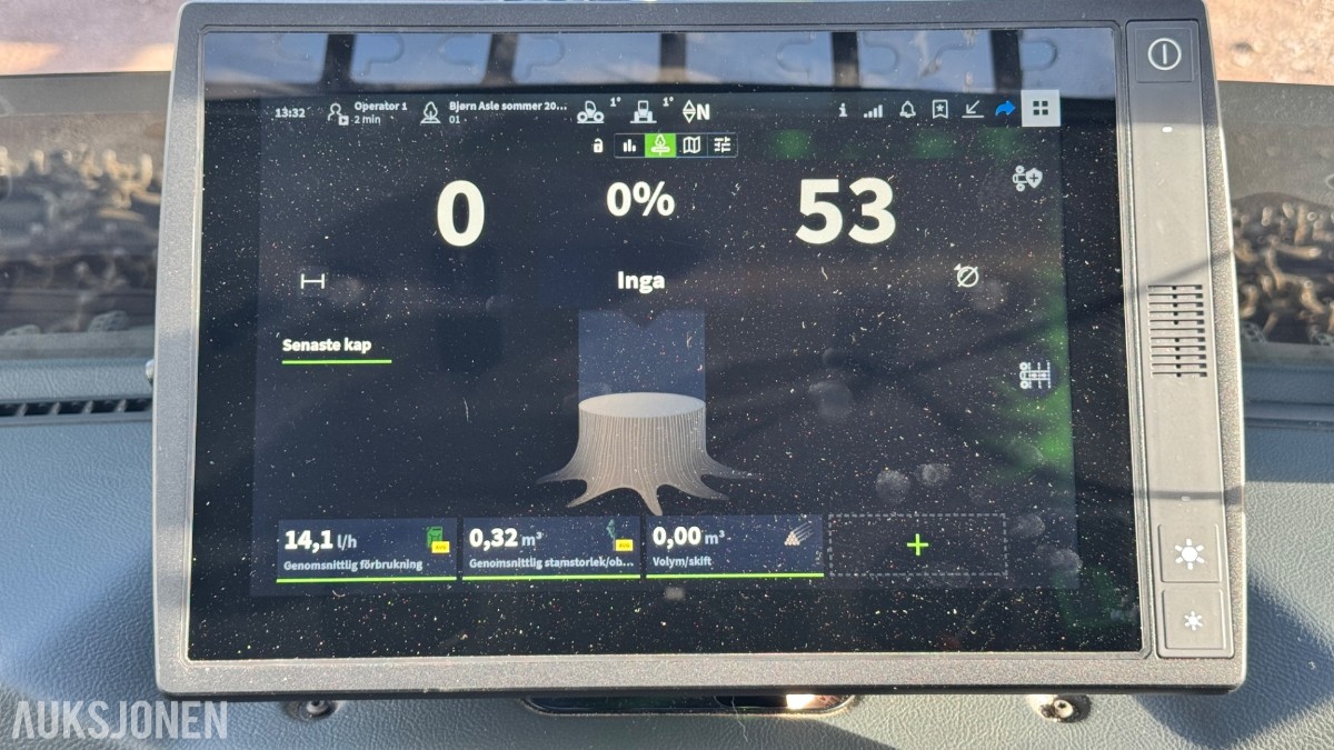 2025 John Deere 1270H hogstmaskin – H424 aggregat – 993 timer