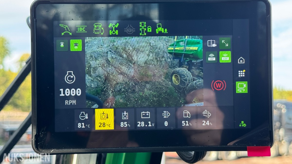 2025 John Deere 1270H hogstmaskin – H424 aggregat – 993 timer
