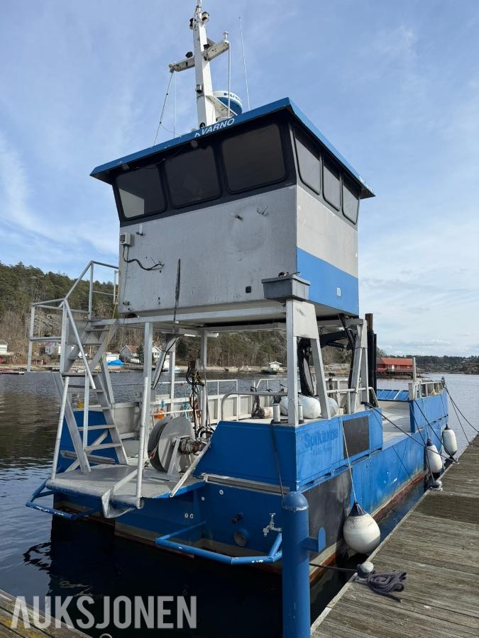 2000  Profesjonell 11,7 m Alu båt Cat C9 (700t) Palfinger Baugrampe