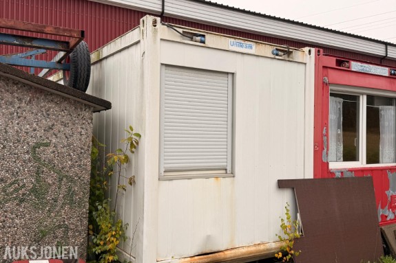 Uniteam kontor-/mannskapsbrakke med toalett, dusj og kjøkken